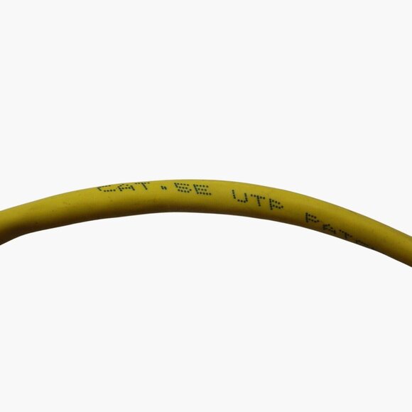 CAT 5E Ethernet Network LAN Patch Cable Cord Yellow 6 Feet - Picture 3 of 3